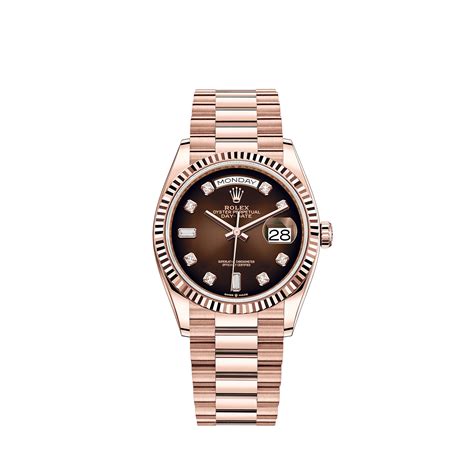 gold and brown rolex|rolex day date 36 18 ct.